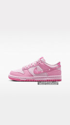 Custom bling  pink dunks with Swarvoski crystals
