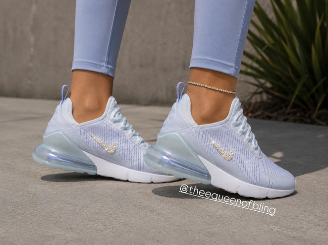 Swarvoski grey blue air max 270 for women Hover Image