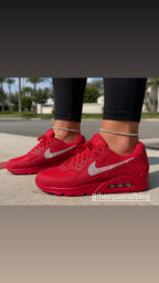 Womens red bling air max 90