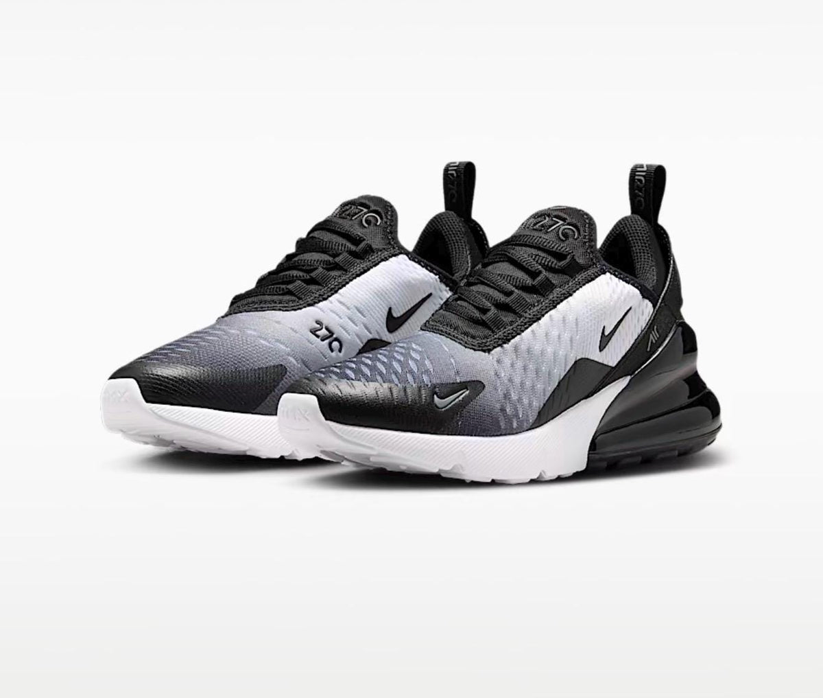 Black and grey bling airmax 270 with Swarvoski crystals