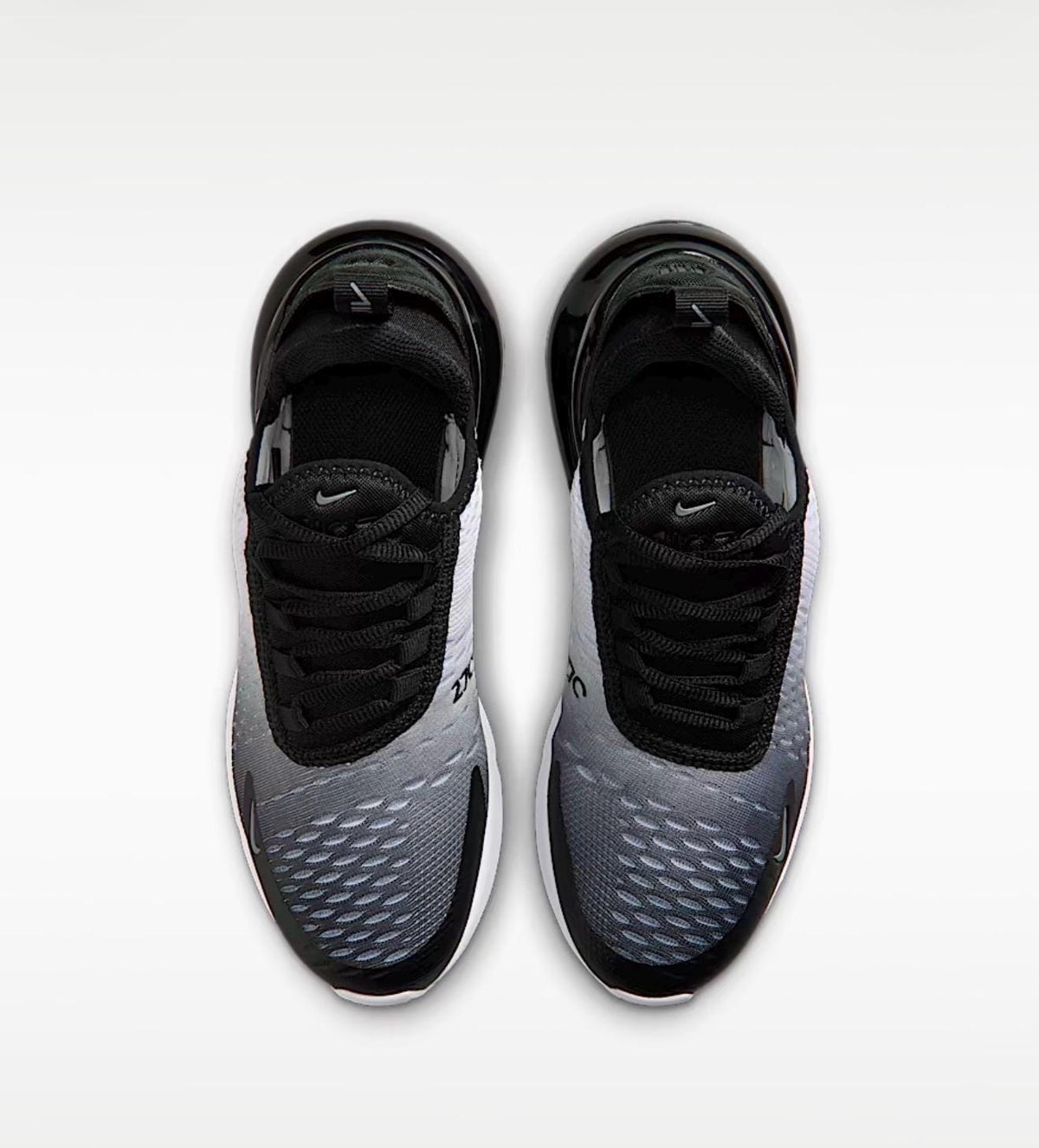 Black and grey bling airmax 270 with Swarvoski crystals