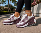 Womens burgundy bling air max 90
