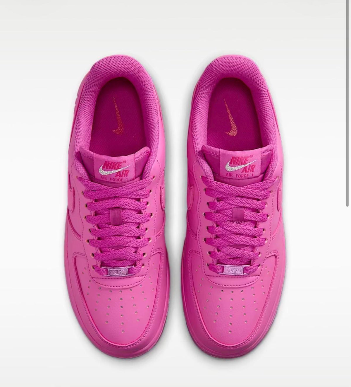 Custom hot pink airforce ones with crystals
