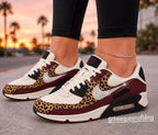 RARE Swarvoski  air max 90 women- black sail/burgundy crush