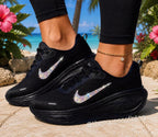 NEW!  Womens black Vomero Plus  with Crystal AB Swarvoski crystals