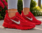 Womens Red Bling Zoom Vomero 5 with Swarvoski crystals