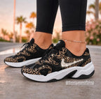 Womens bling leopard AL8 shoes with Swarvoski crystals