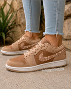 Womens bling air Jordan 1 low with  crystals