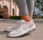 NEW! Womens Bling air Jordan 1 low with Swarvoski crystals