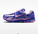 Womens pink and purple Bling Zoom Vomero 5 with Swarvoski crystals