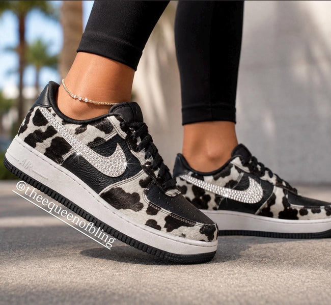 New womens bling  airforce ones with  crystals Hover Image