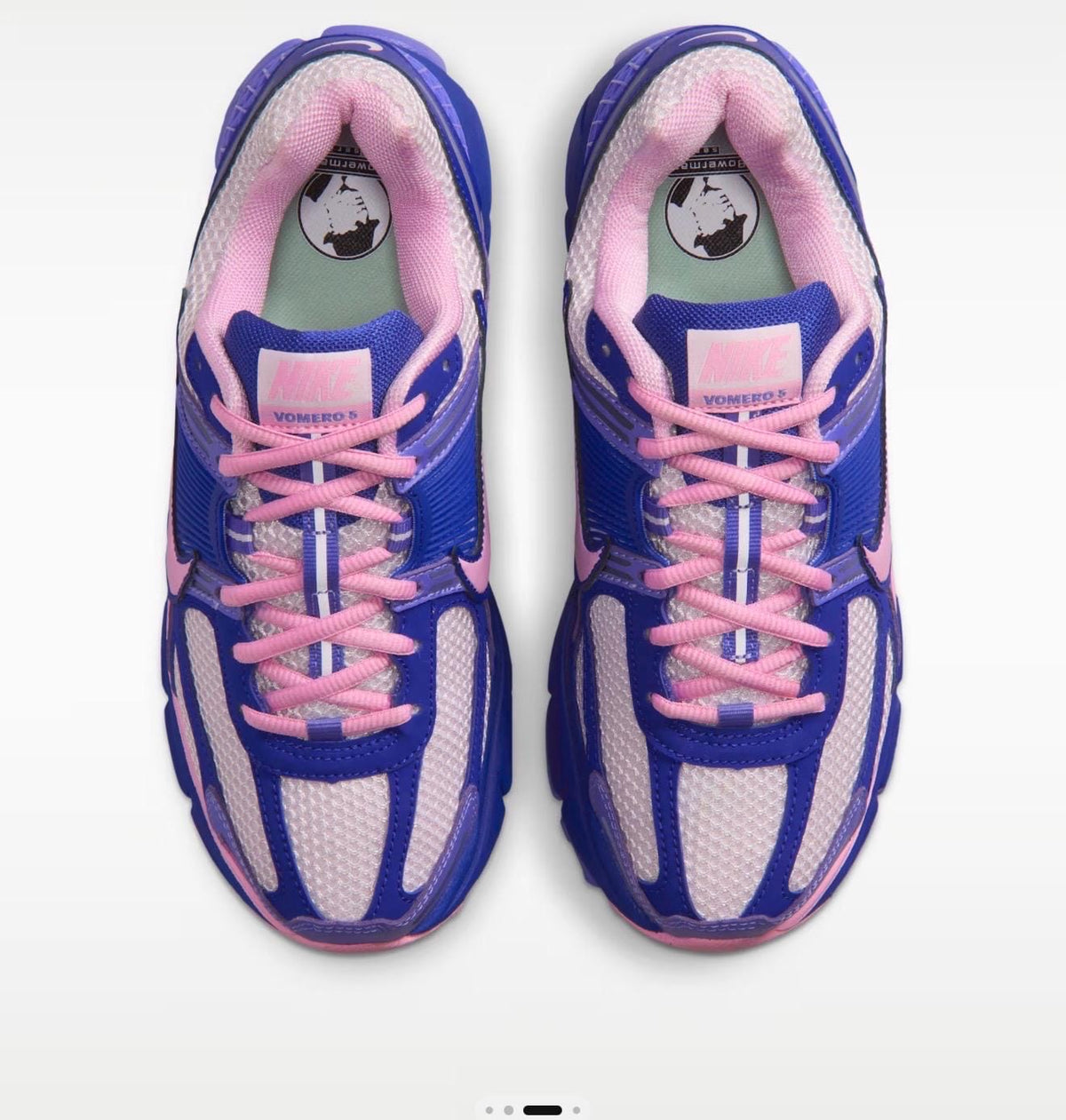 Womens pink and purple Bling Zoom Vomero 5 with Swarvoski crystals