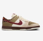 NEW! Womens leopard dunk low  with  burgundy crystals