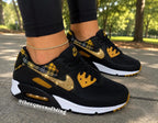 Womens plaid AIRMAX 90 with crystals