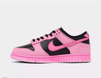 Womens/Girls pink and black dunks with Swarvoski crystals