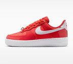 Womens Light crimson red Airforce 1s, Swarovski Crystals, Custom Sneakers
