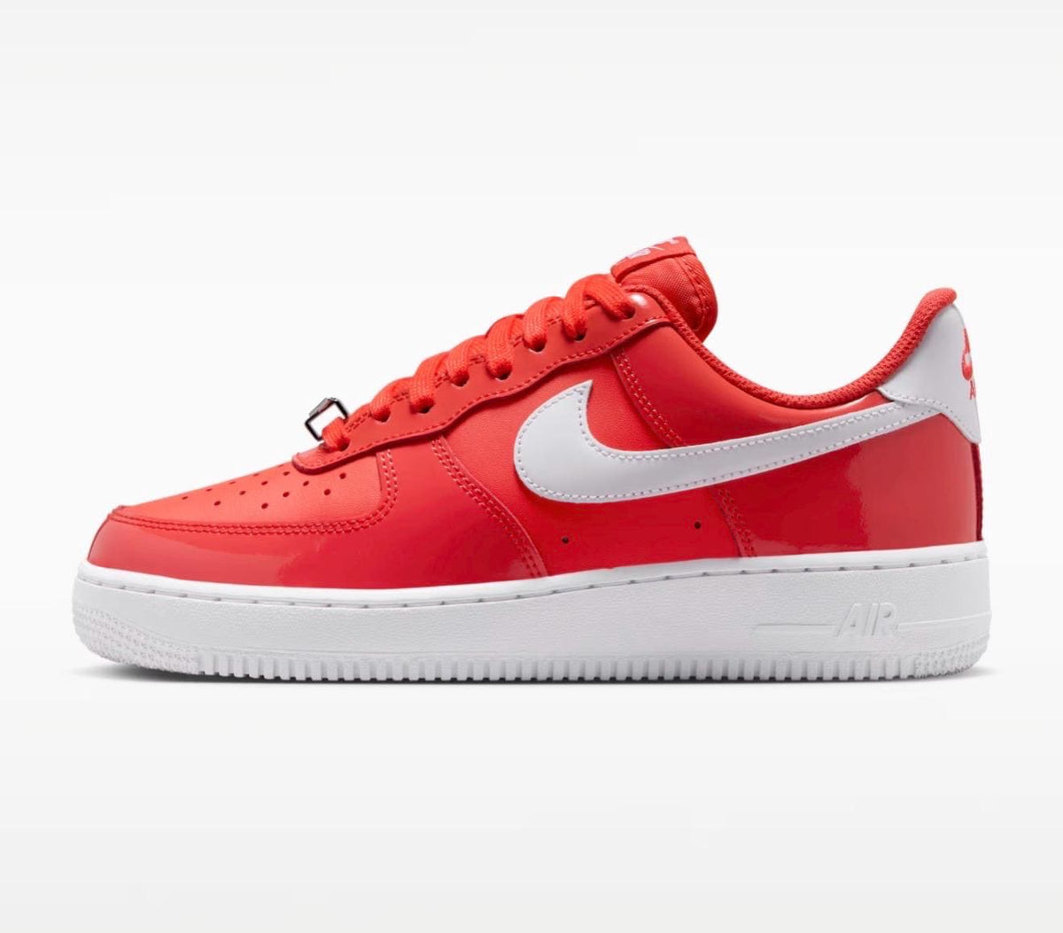 Womens Light crimson red Airforce 1s, Swarovski Crystals, Custom Sneakers