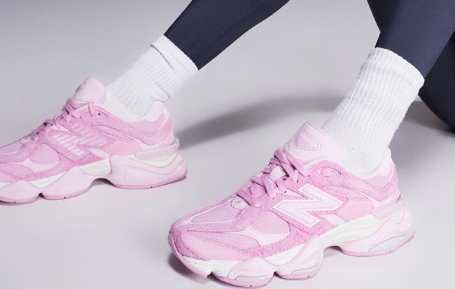 NEW ! Women’s Pink NB 9060 embellished with Crystals Main Image