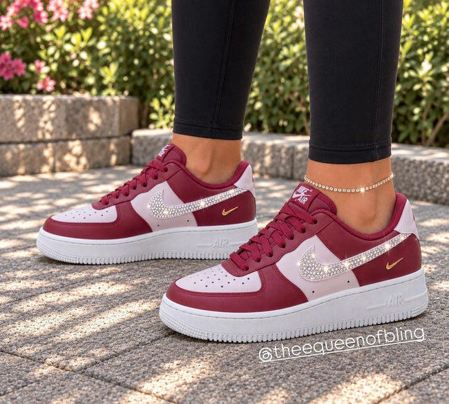 Womens airforce 1 with Swarvoski crystals Hover Image