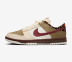 NEW! Womens leopard dunk low  with  burgundy crystals