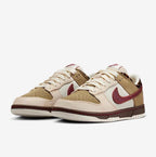 NEW! Womens leopard dunk low  with  burgundy crystals