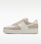 Womens cream and tan airforce 1 with crystals